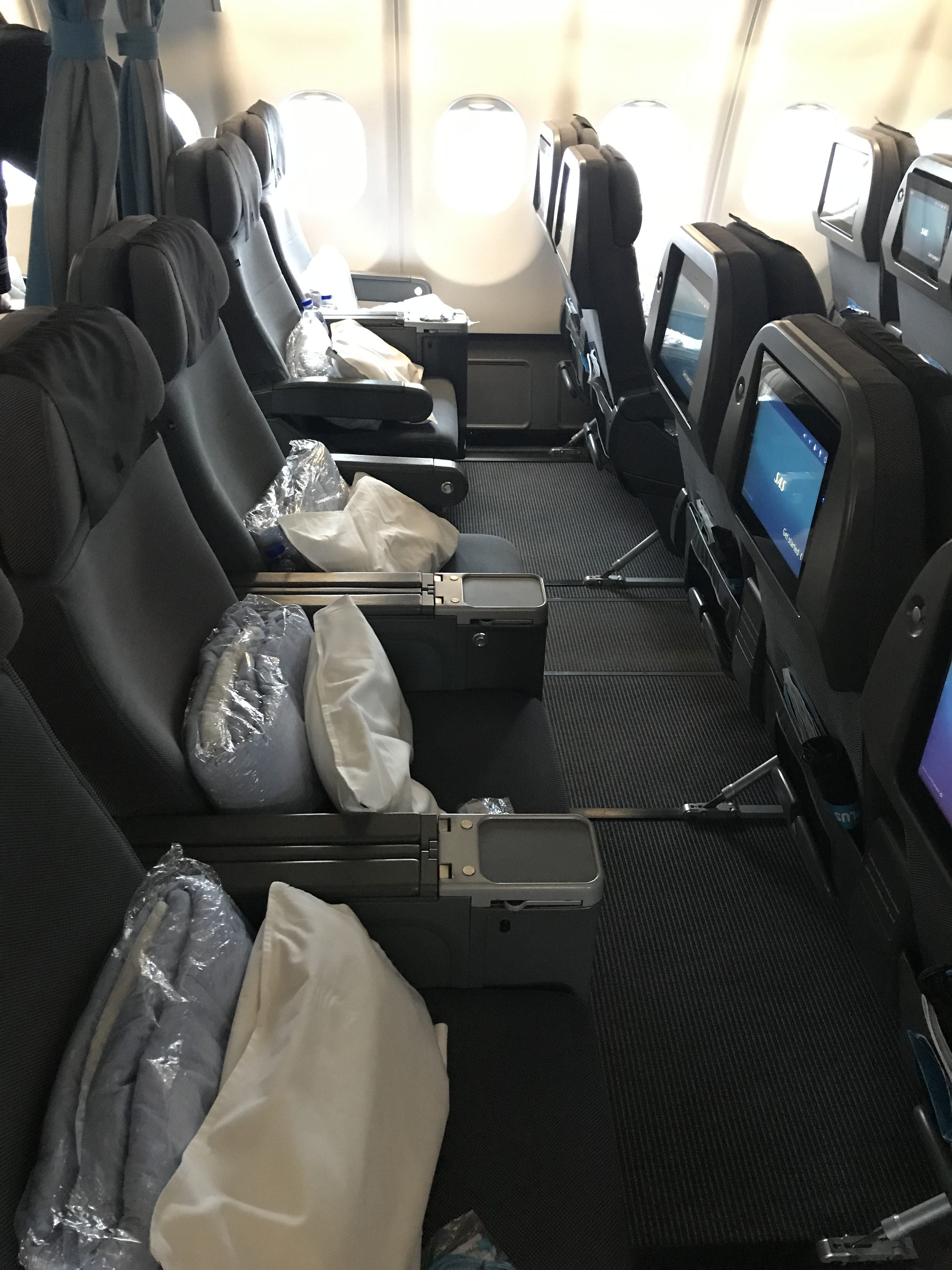 SAS Plus Stockholm Los Angeles Såhär lyxigt är det — lite mera rosa