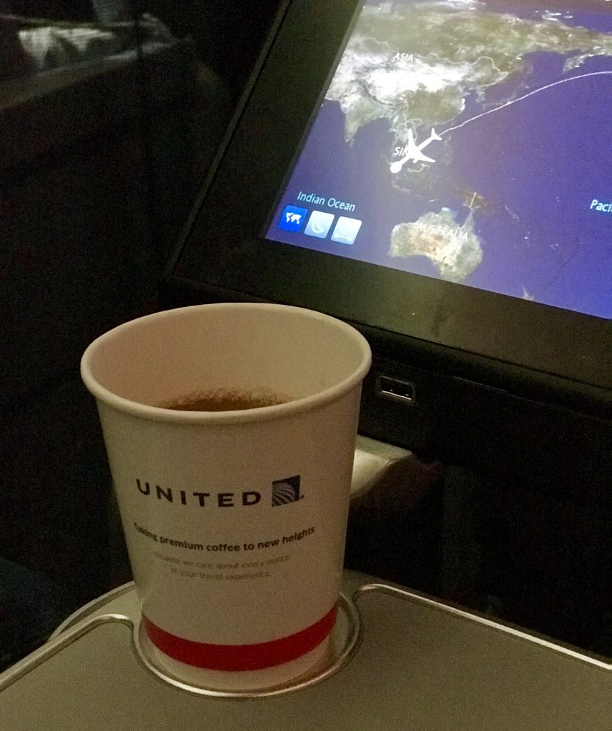 United Airlines kaffe