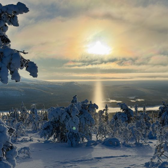 Lofsdalen vy över Lofssjön och Västvallen från Hovärken